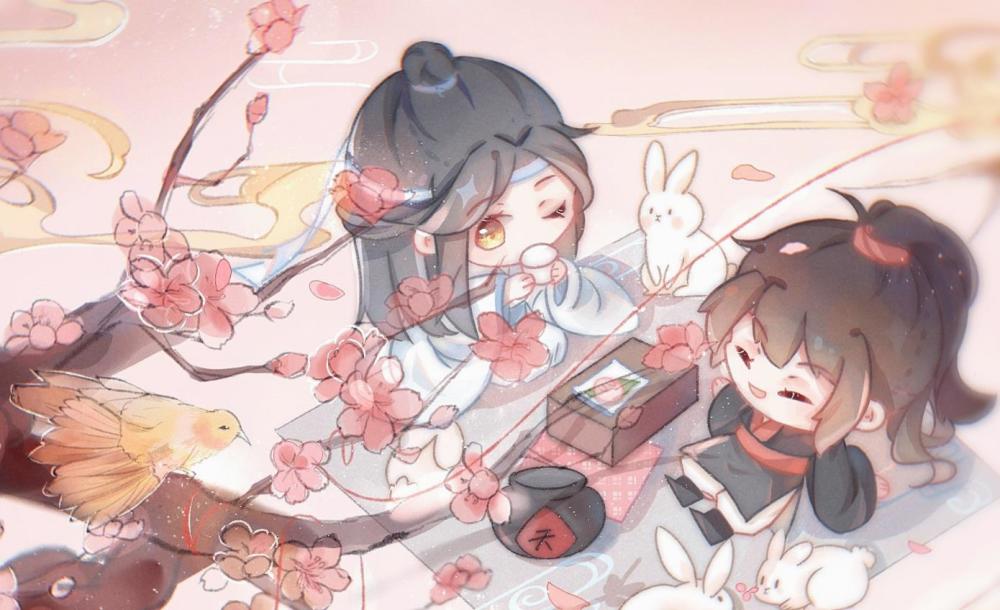 《魔道祖师》壁纸:为遇一人而入红尘,人去我亦去,此身不留尘