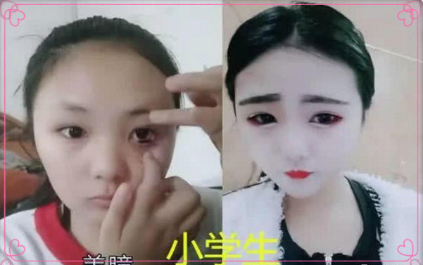 同样是化妆 小学生vs中学生 看到大学生 老师 这是一个人吗 看点快报