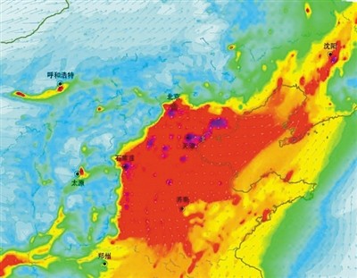 北方23城启动雾霾“红警” 18日-19日最严重