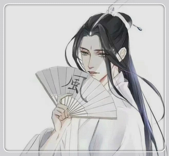 二次元动漫壁纸:白衣美男子魅力无穷