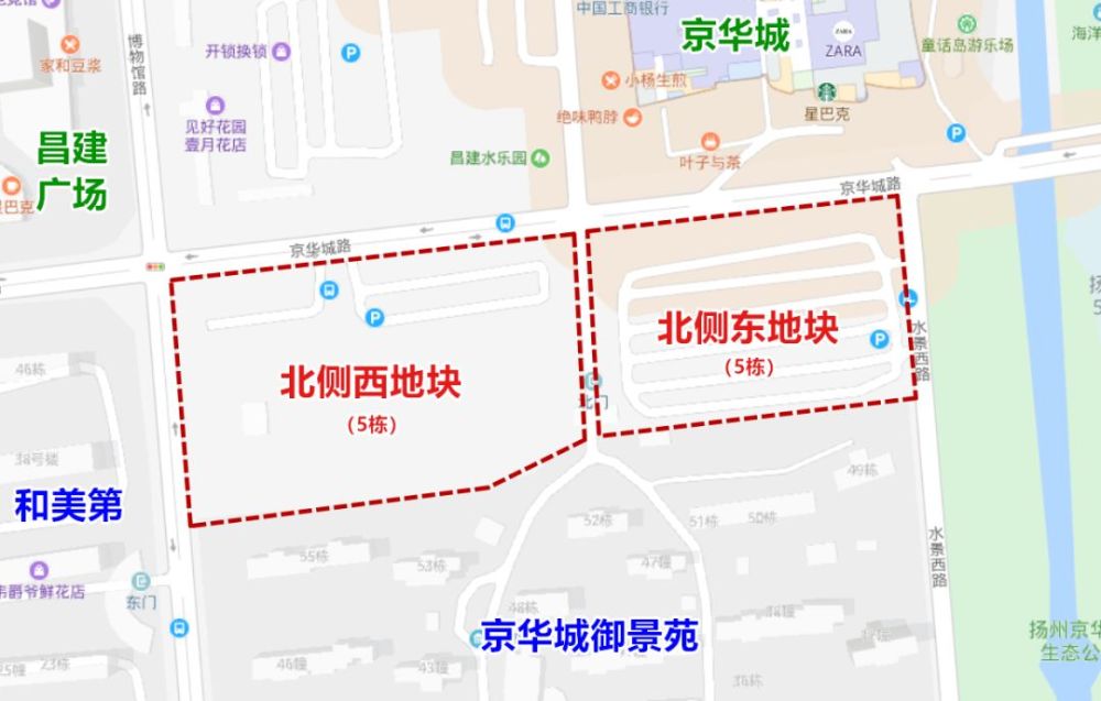 去年6月初,扬州市自然资源局公布了京华城御景苑北侧地块的规划方案