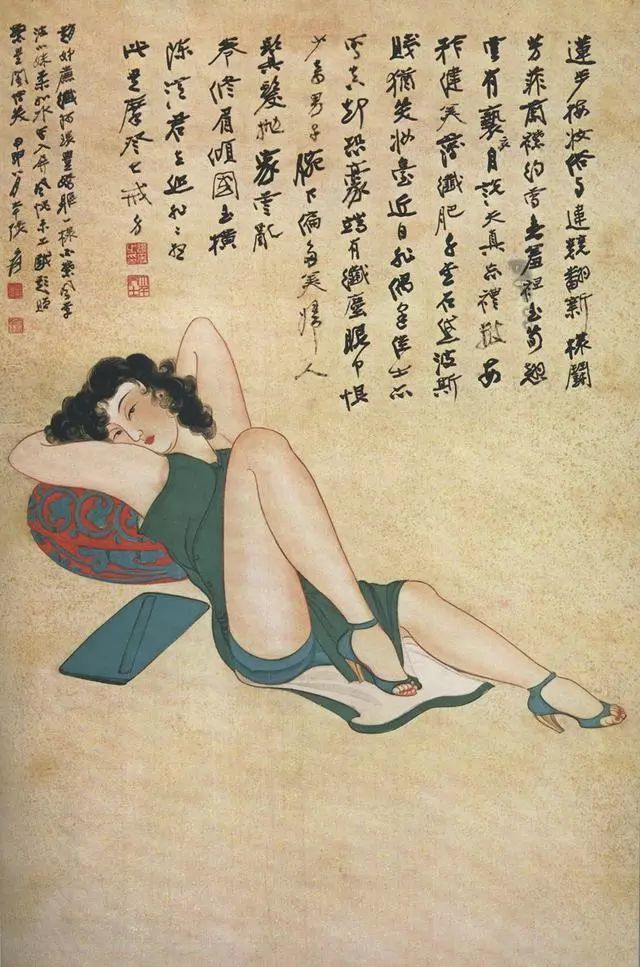 你认为张大千很"正经,看看他画的美人就知道了