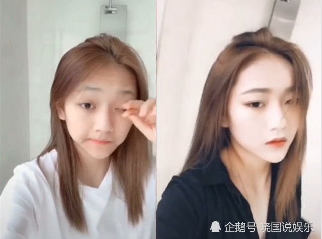 一个比一个夸张,左边是网恋时候的照片,纯素颜并且一点美颜都没有,而