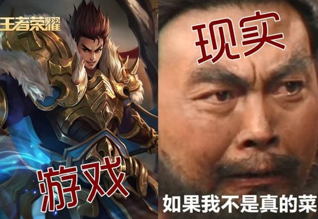 王者荣耀:网友整理的张飞表情包,游戏vs现实,让人哭笑