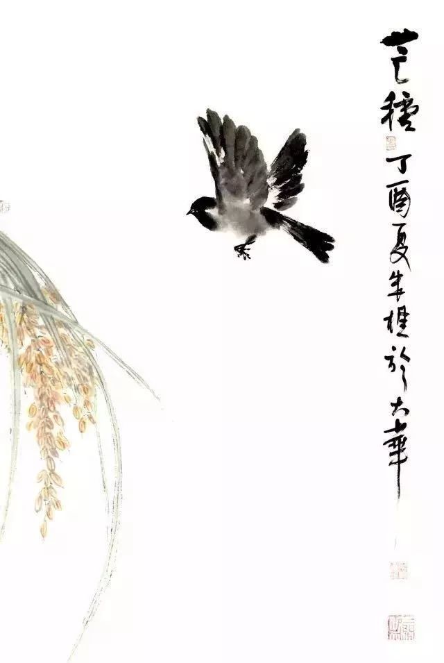 节气文人画《芒种》 朱樵
