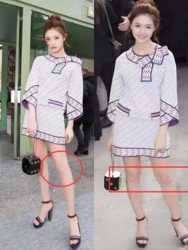 "明星p图穿帮"笑哭,关晓彤惊现7个脚趾,比超模高胆子