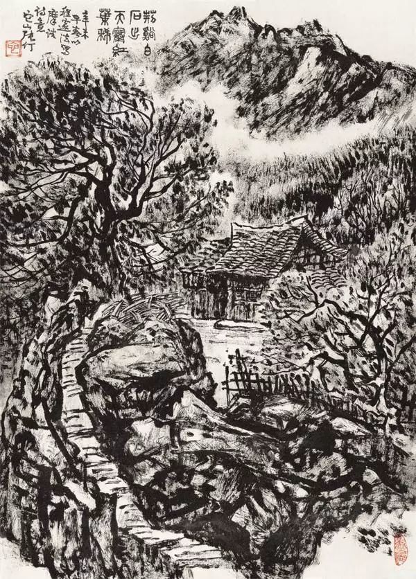 20世纪的"大美术家"张仃和他的焦墨山水画