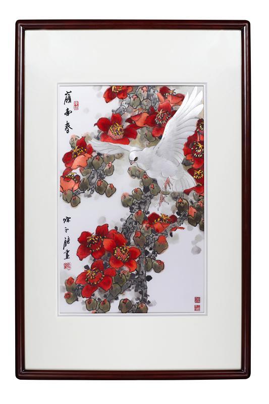 绣花针下出新意:看广绣如何翻绣岭南画派精品