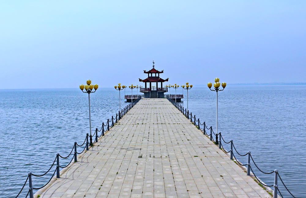 旅游摄影:景色优美的潍坊峡山湖水利风景区