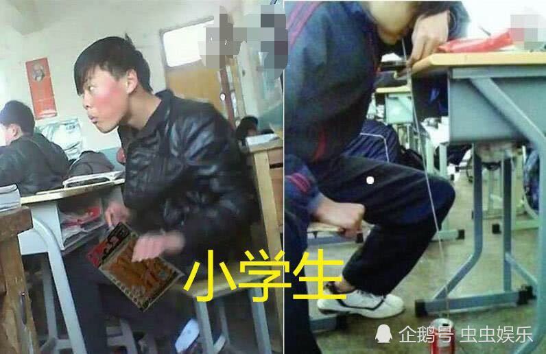 上课你敢吃零食?大学生没啥,高中生没啥,看到小学生