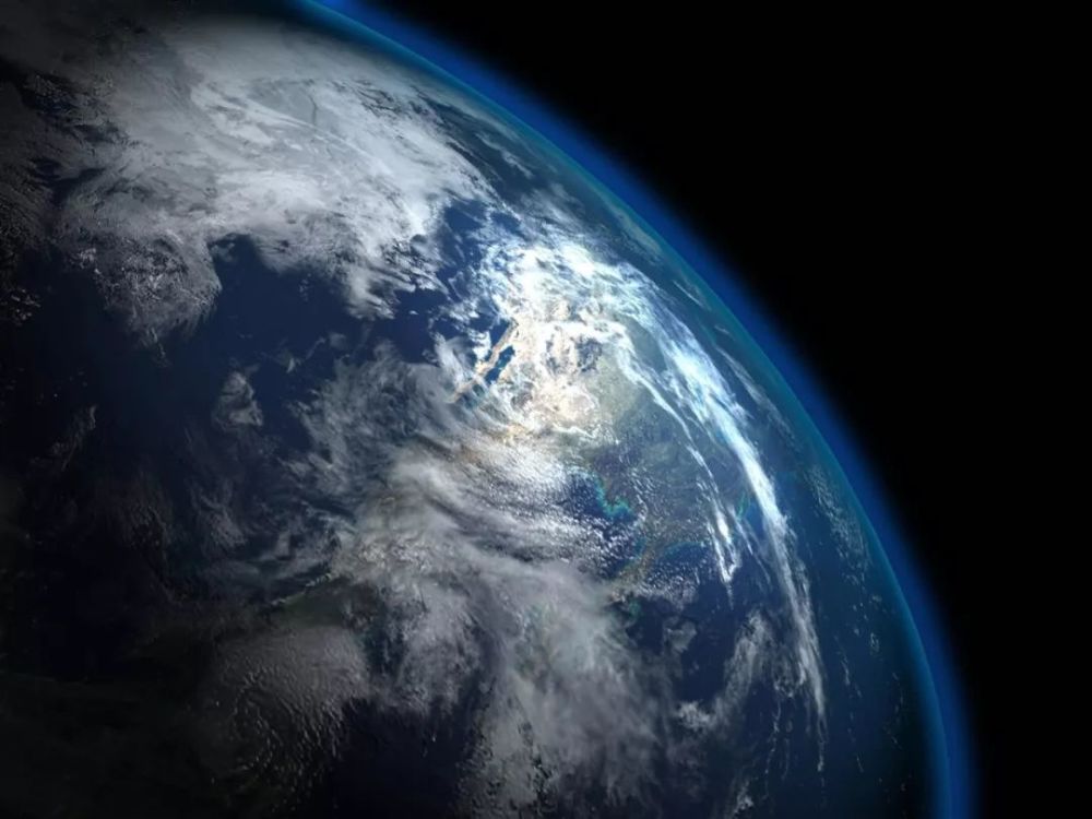 太空中观察地球大气层