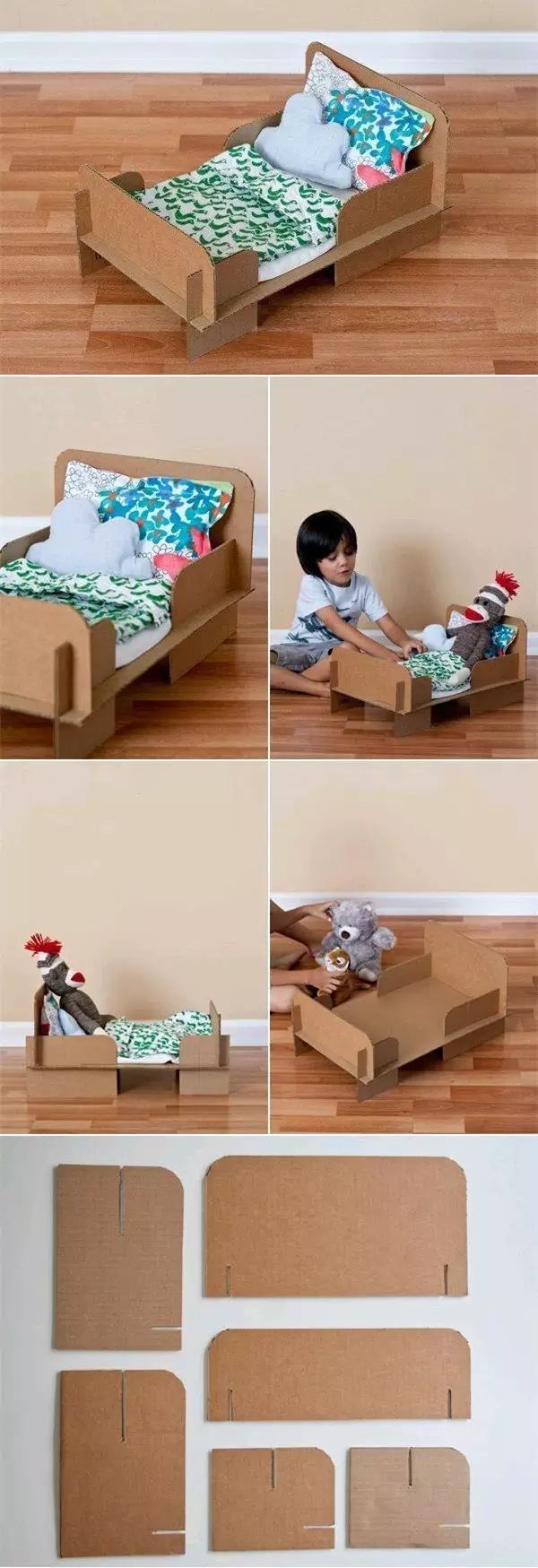 废物利用纸皮箱的家居创意孩子比你更有想法