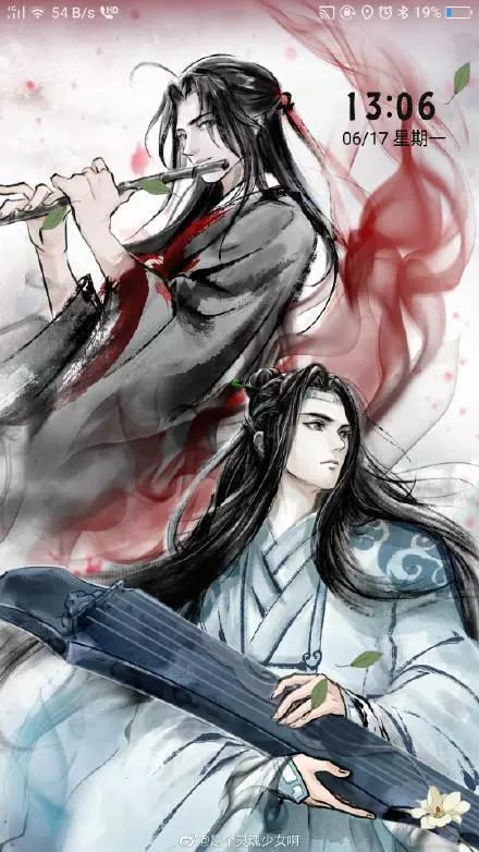 《魔道祖师》古风壁纸,当蓝忘机在你的手机屏幕中,你