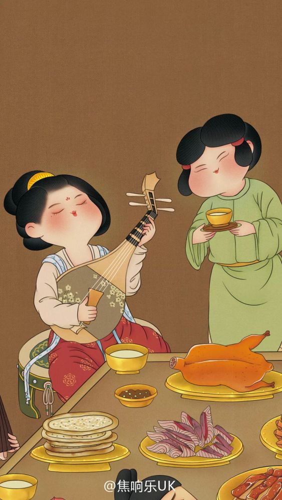 古风「唐朝」仕女图 | 长安水边多丽人
