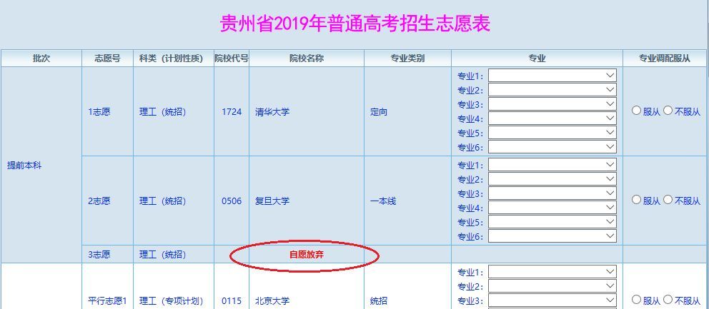 贵州省 2020年高考志愿填报,7月18日开始模拟,27日正式填报!