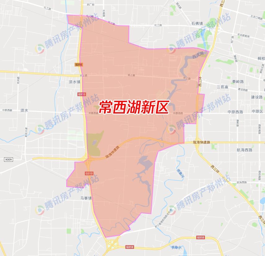 常西湖新区位于西三环以西,西四环以东,北至化工路以南与高新区接壤