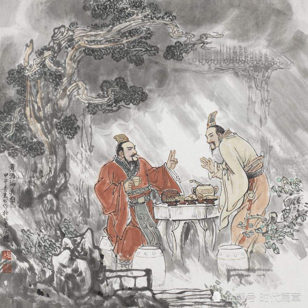 曹操青梅煮酒论英雄,为何吓得刘备不光摔了酒杯还连夜