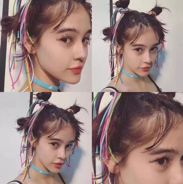 短发尴尬期怎么度过?不妨学学娜扎这款编发