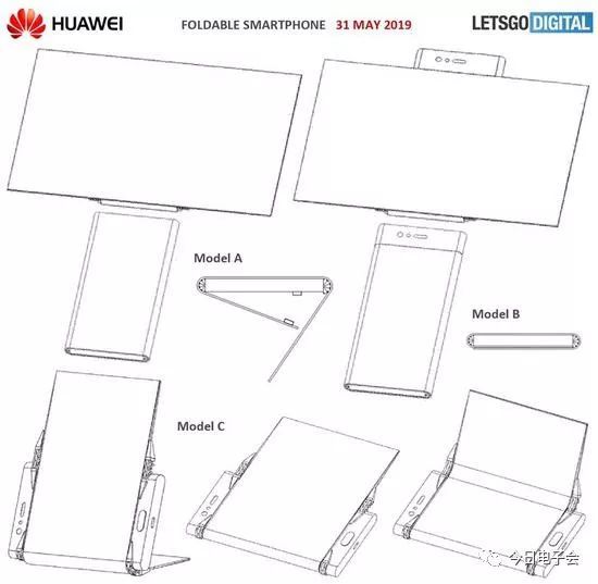 华为新专利曝光:三屏双折叠智能手机设计