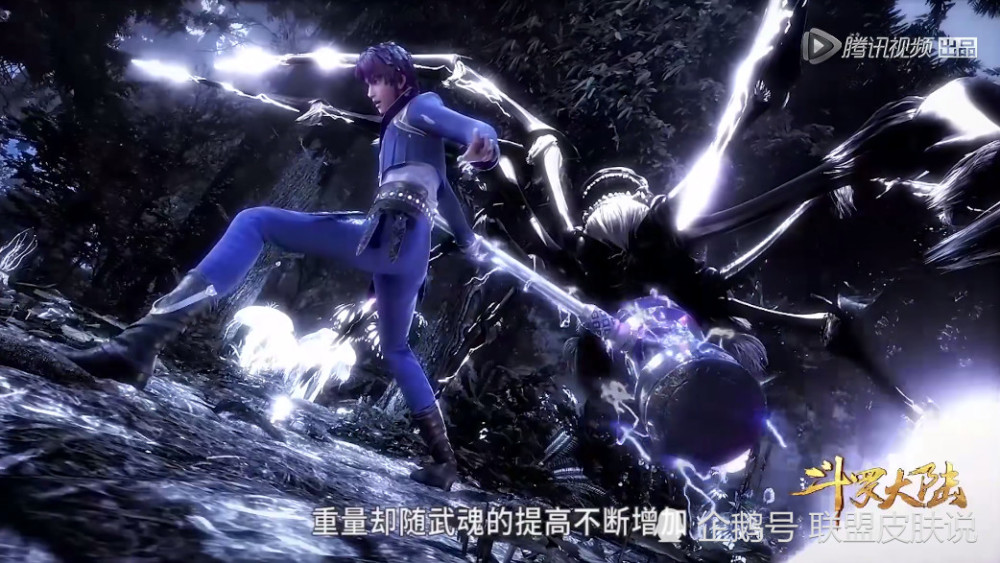 斗罗大陆:唐三首次用昊天锤战斗,爆锤人面魔蛛,获得