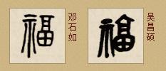 近100种古代书家"福"字