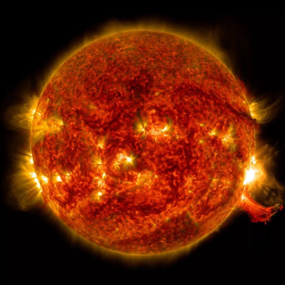 nasa的太阳动力学观测站(sdo)于2014年10月2日,拍摄到了这张太阳耀斑