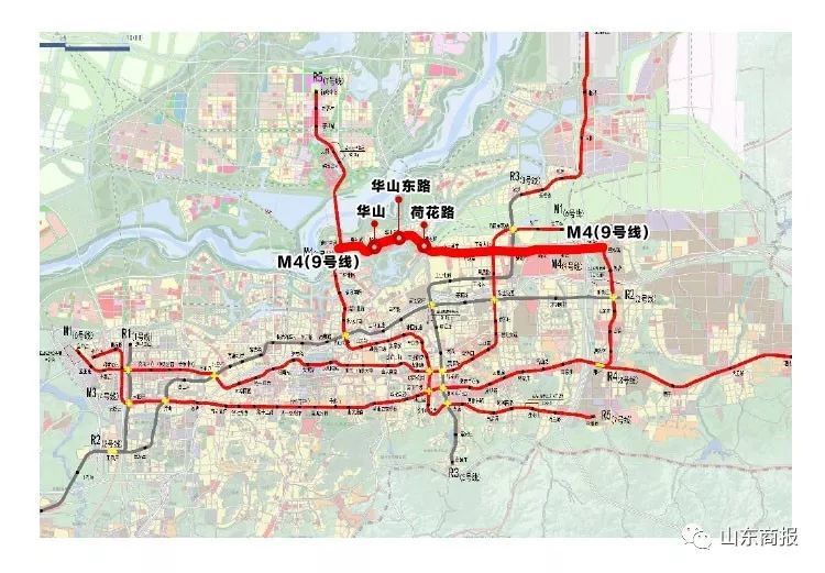 市轨道交通近期建设规划,地铁9号线经过华山,并在华山设3个地铁站点