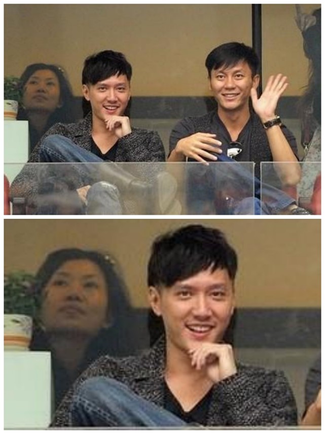 冯绍峰和李晨看球赛,镜头拉近暴露真实状态,网友:真