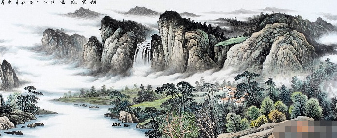 美术老师黑板上画"山水画",引全班嘲笑,看结果学生:彻底跪服