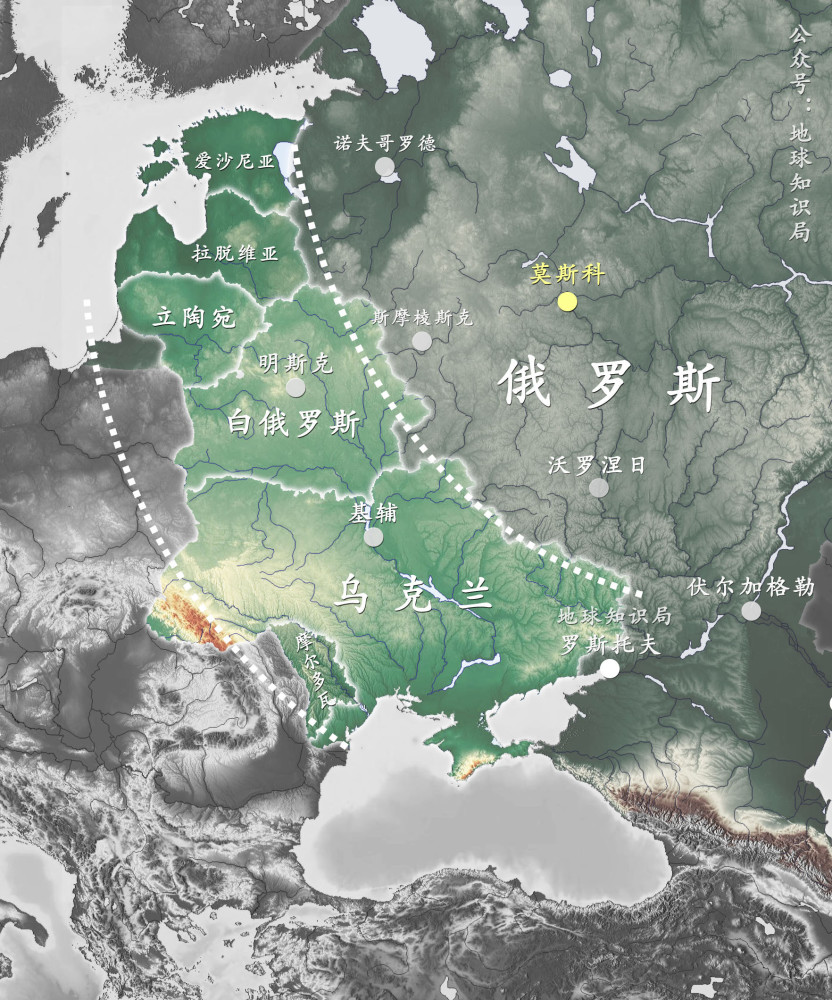 从波罗的海到黑海这一带则是土地,水源,温暖都够了