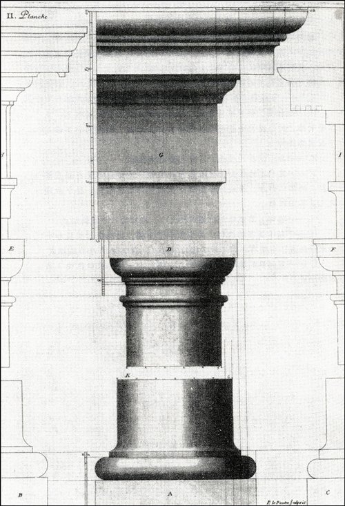 古典建筑塔司干柱式五柱式之中,最简单的一种是塔司干,最为粗壮,装饰