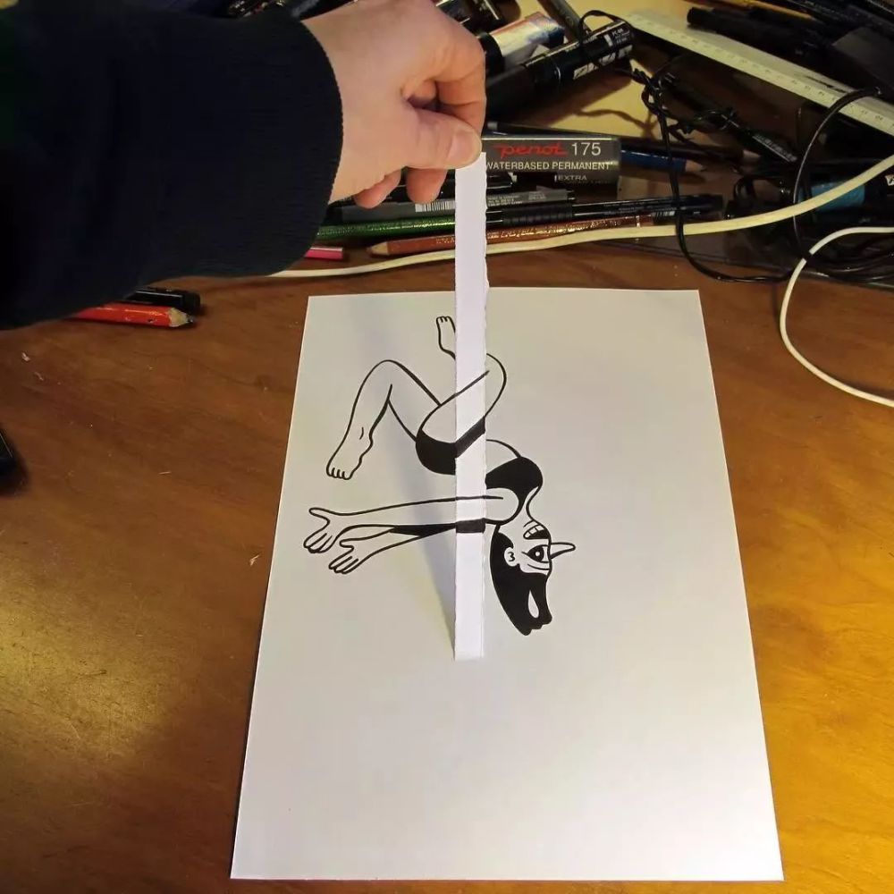 会画画的人,一张a4纸就能画出很多新花样!