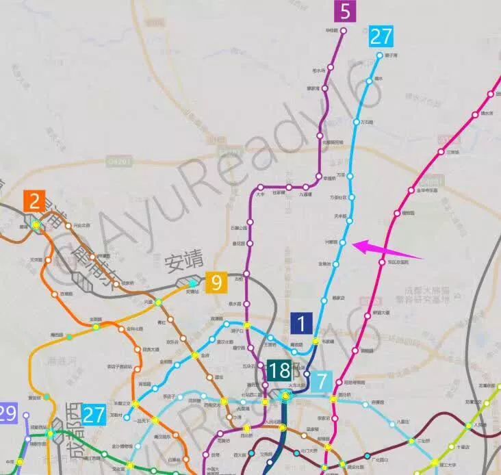 北部新城的大丰人你们关心的成都地铁27号线有眉目了