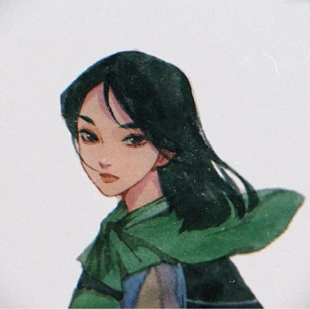 最近超火的迪士尼公主头像,又飒又美的花木兰你值得
