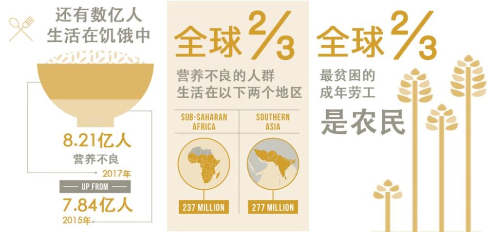 零饥饿同时国家之间和国家内部的不平等日益加剧.