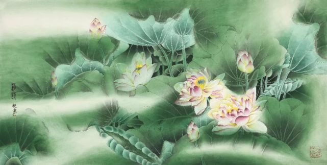 《荷韵》 纸本