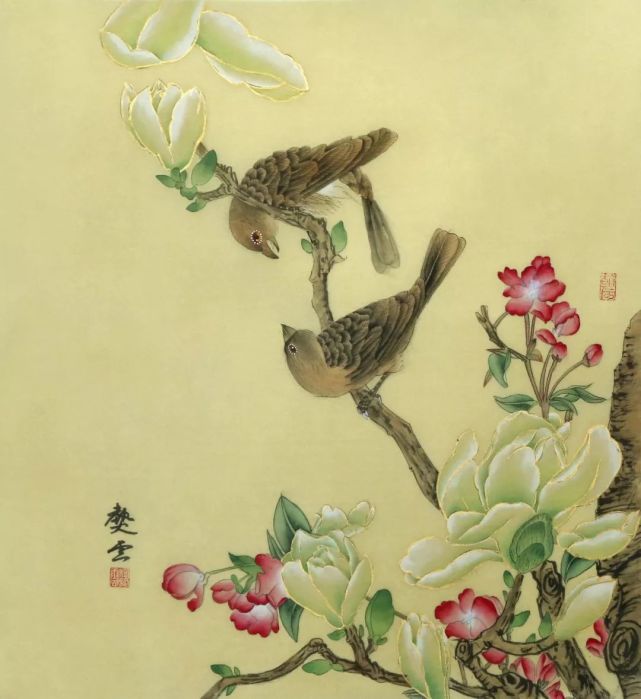 《郎世宁花鸟之四》