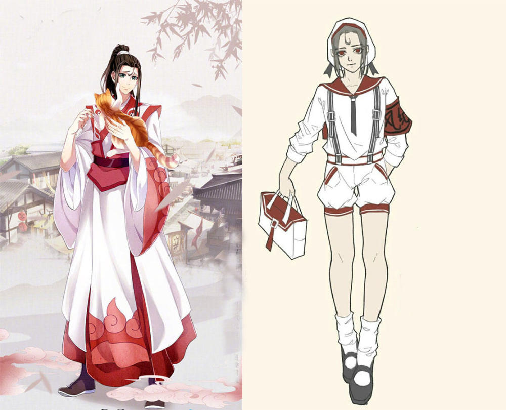 魔道祖师:众人的夏季短款校服,大小姐霸气凌人,道长