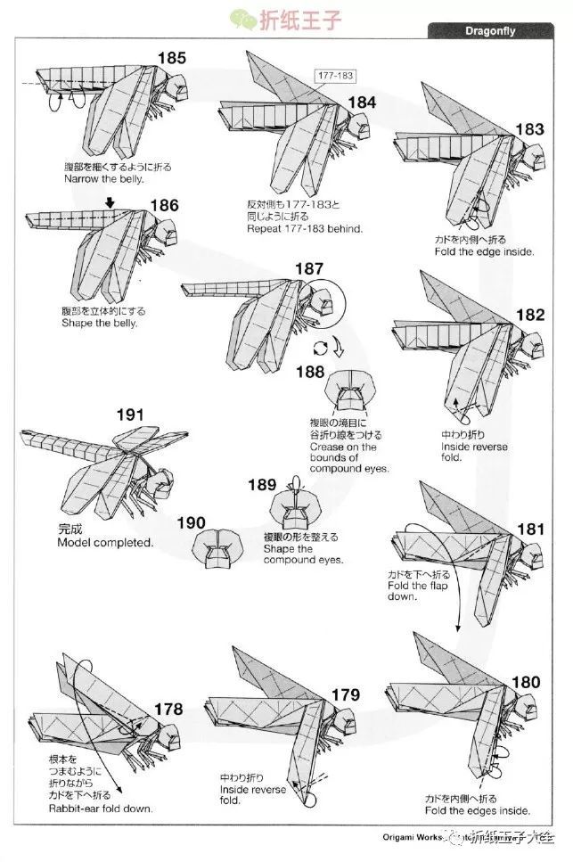 神谷哲史蜻蜓折纸图解