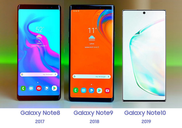 三星note10外观对比note9,note8 老用户心痒痒