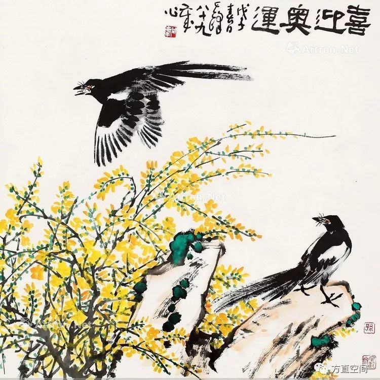 画家画喜鹊:喜事连连