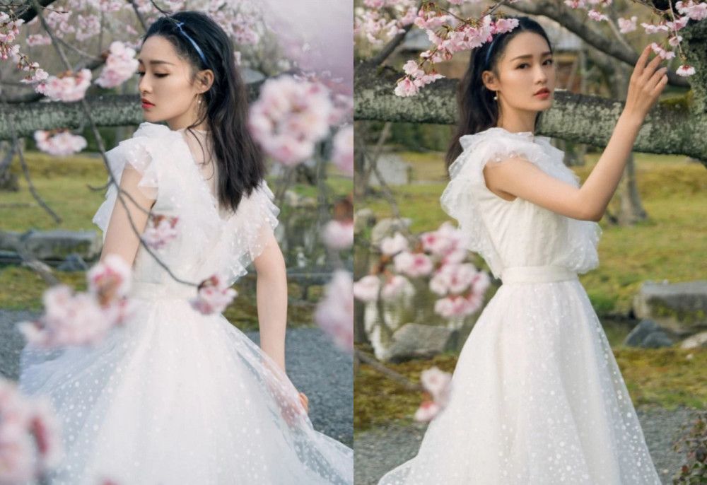 李沁真是国民好闺蜜,参加完婚礼才晒美照,好似遗留在人间的仙子