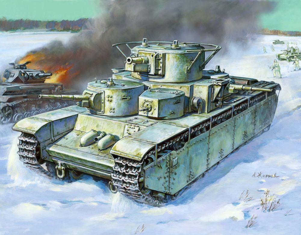 第二次世界大战苏联t-35,kv-1,js-2重型坦克