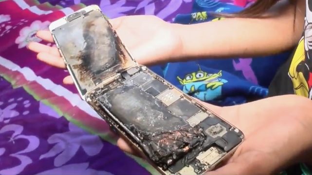 加州11岁女孩遭遇iPhone 6燃烧