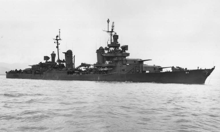 美国海军第一型"条约型重巡洋舰"重巡洋舰,主炮为mk9型
