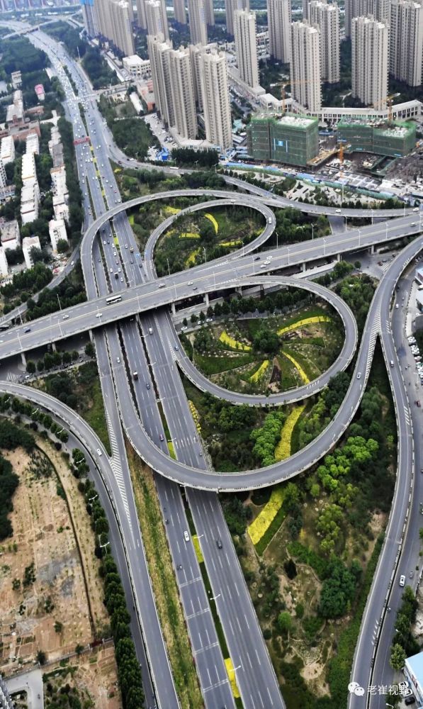 鸟瞰邯郸之:邯郸大地上立交桥的曲线之美