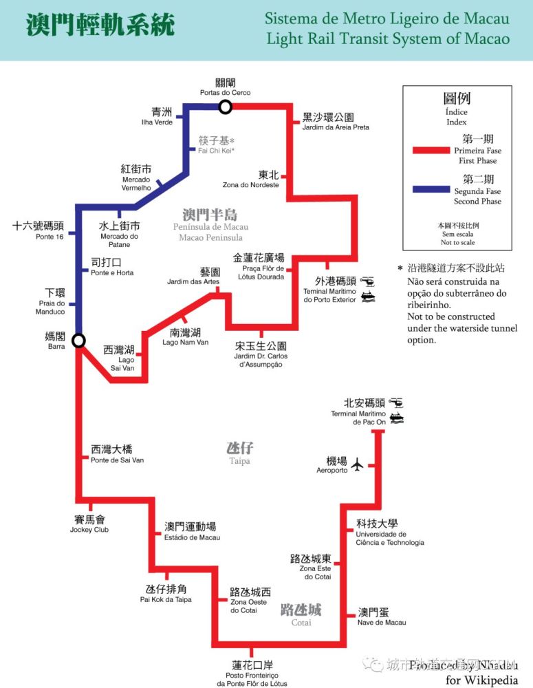 在建线路2条,为澳门轻轨凼仔线至妈阁区间,澳门轻轨石排湾线.