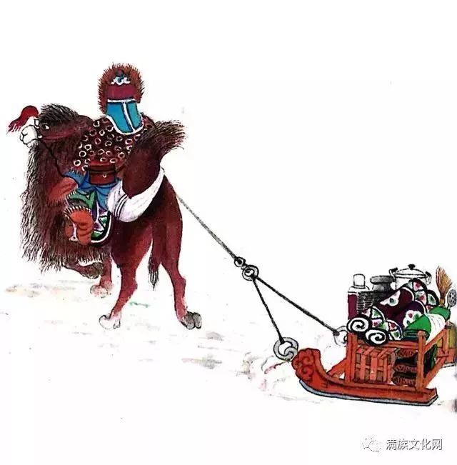 好看且少见的蒙古元素绘画图