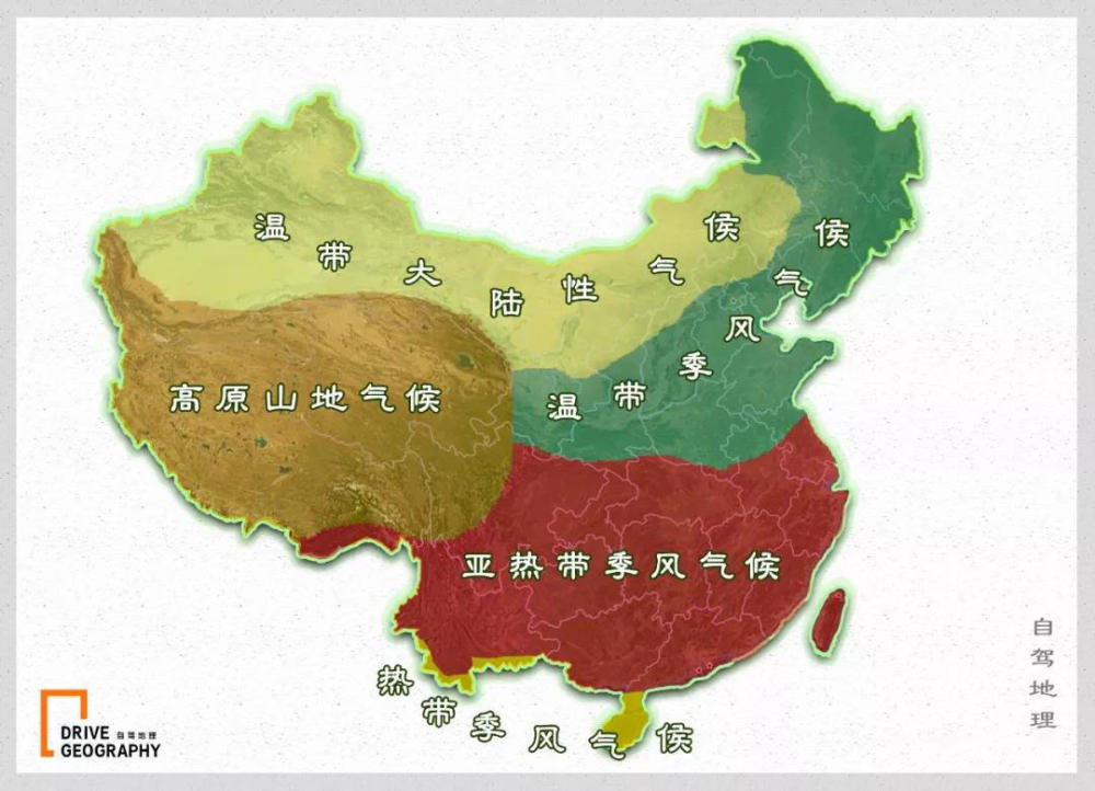 亚热带季风气候分布在秦岭淮河以南,热带季风气候以北,这块十分适宜