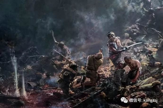 血战台儿庄油画